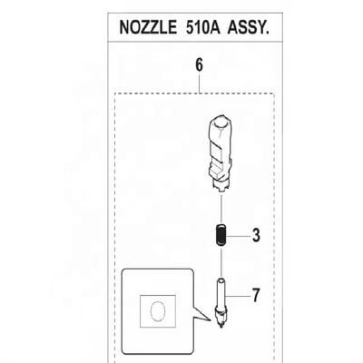 Yamaha KLF-M87A0-A0 510A NOZZLE YSM40R NOZZLE FOR YAMAHA NOZZLE