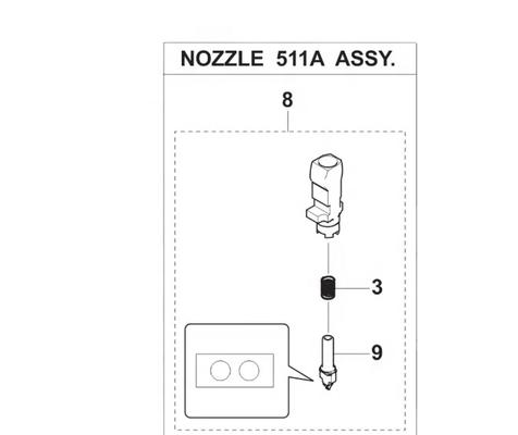 Yamaha KLF-M8711-00 511A NOZZLE YSM40R NOZZLE FOR YAMAHA NOZZLE