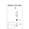 Yamaha KLF-M8721-00 512A NOZZLE YSM40