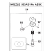 Yamaha KLF-M8740-A0 514A NOZZLE YSM40