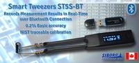 Bluetooth Enabled Smart Tweezers LCR- and ESR-meter